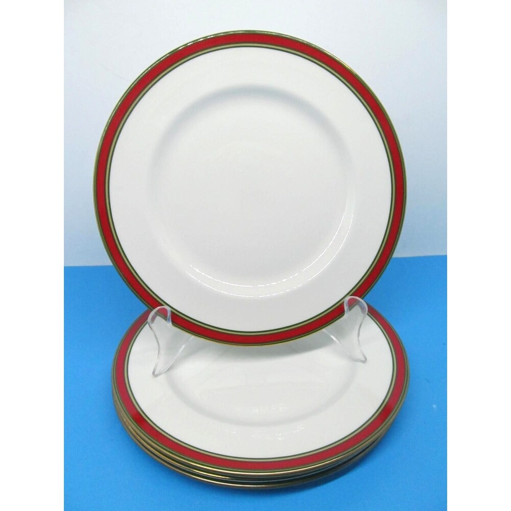 Royal Doulton Ribbon Fine Porcelain 8" Salad Plates Set of 4